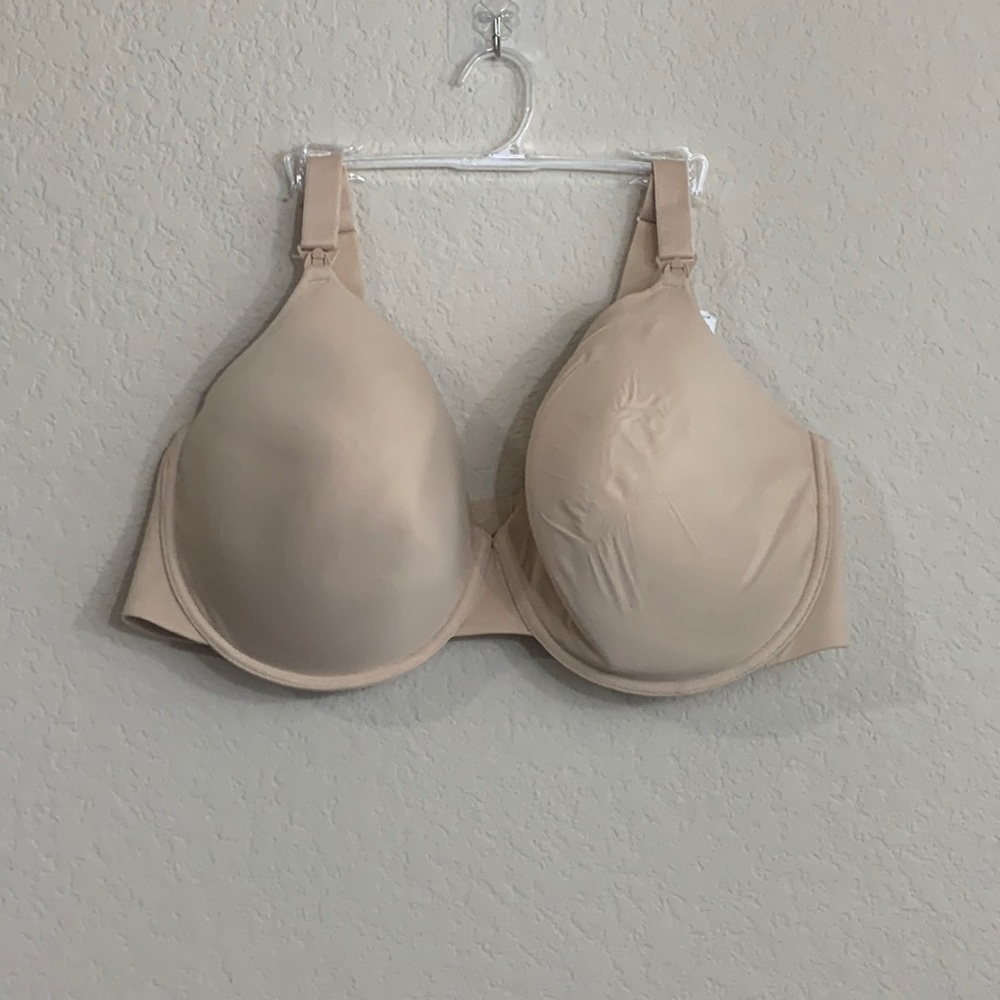 Motherhood maternity cream colored nursing bra